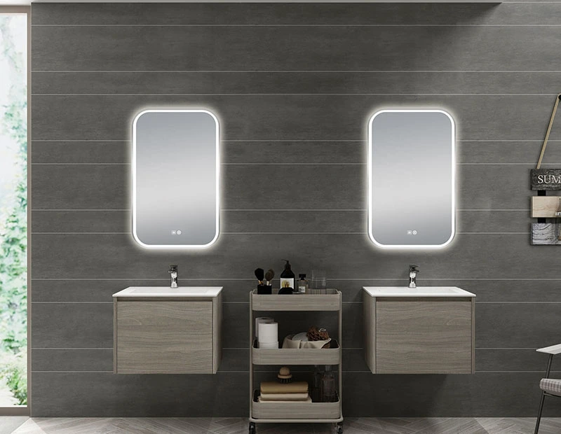 Mosmile Cheap Anti-fog Framed LED Light Bathroom Mirror
